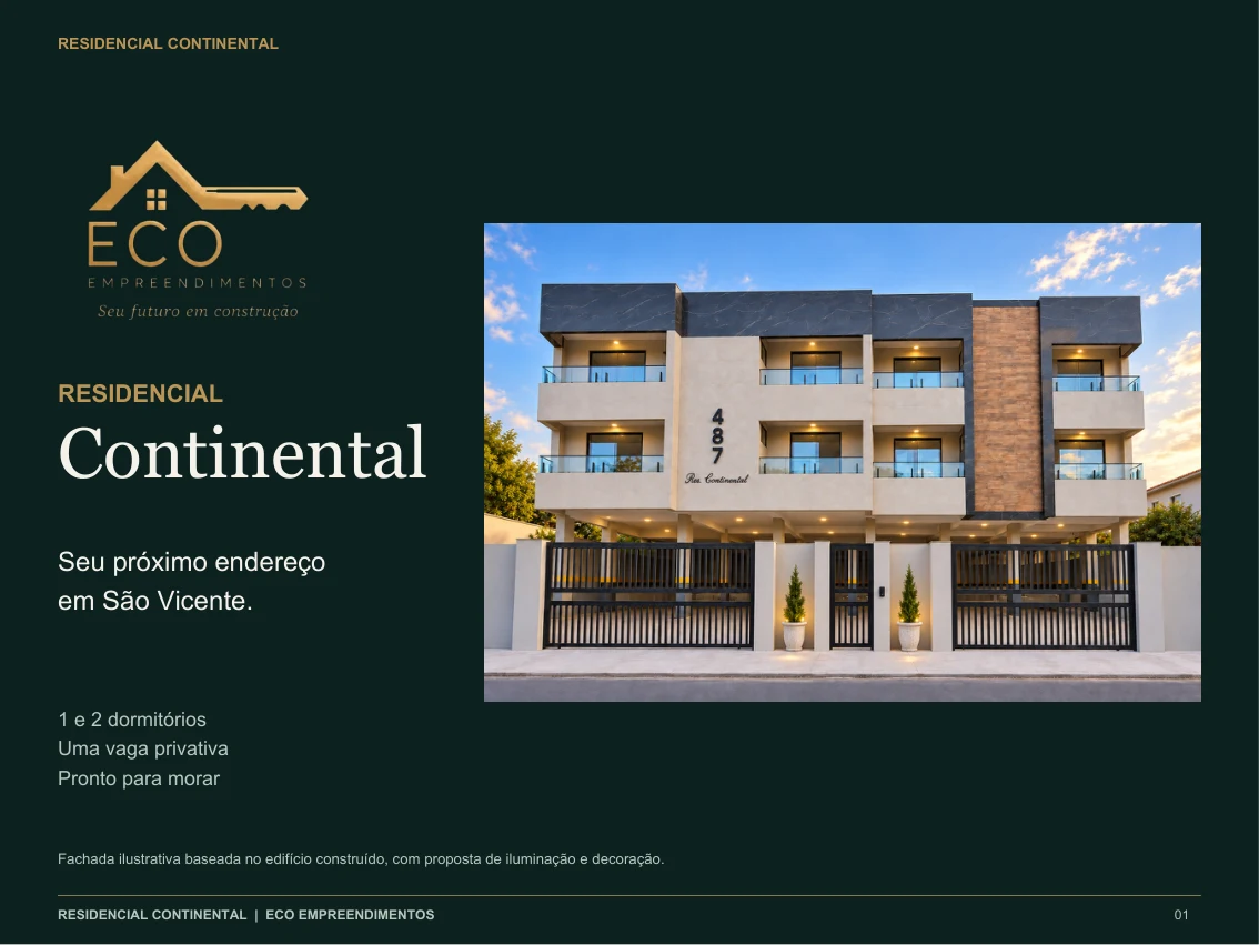 Página 1 do catálogo Residencial Continental