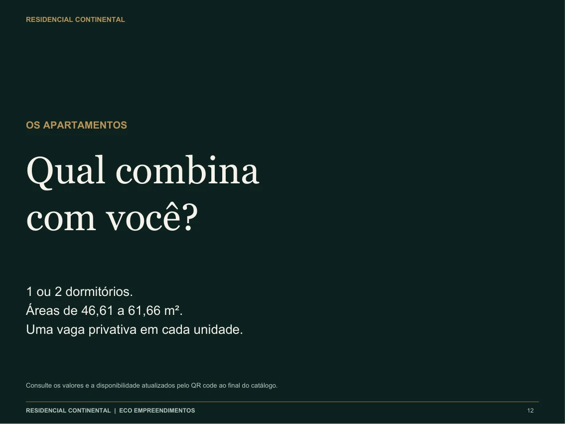 Página 12 do catálogo Residencial Continental