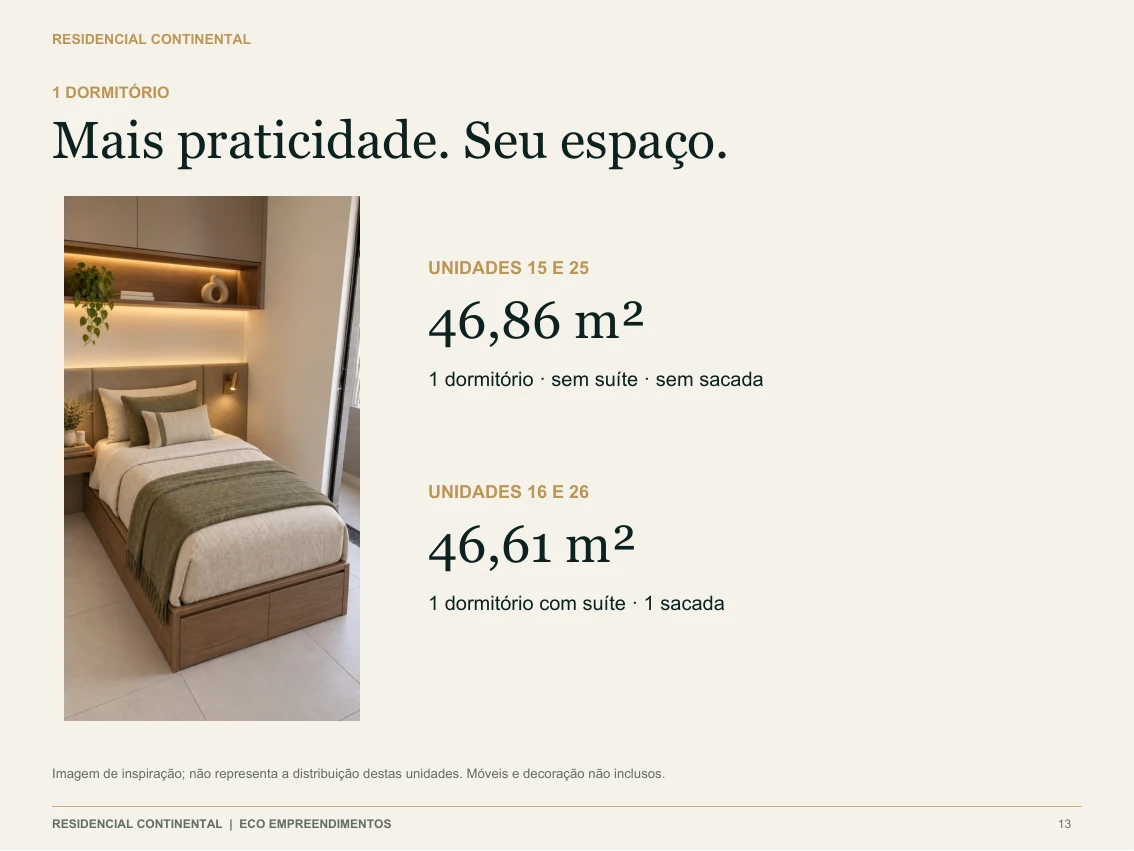 Página 13 do catálogo Residencial Continental