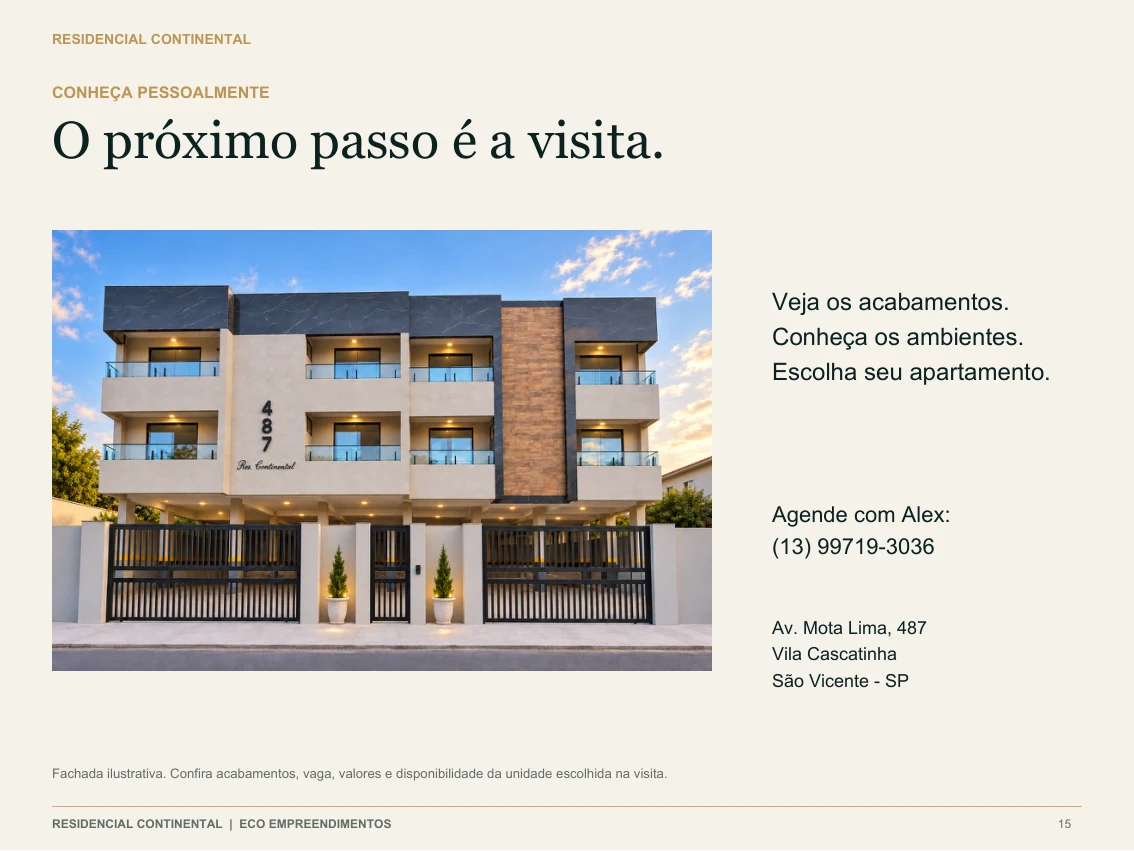 Página 15 do catálogo Residencial Continental